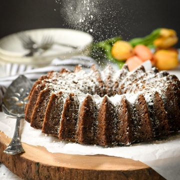 carrot cake with brandy